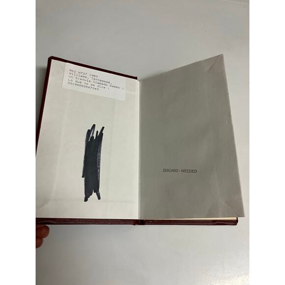 Tennessee Williams Hardcover Spanish Edition Un Tranvía Llamado Deseo Losada - Picture 3 of 6